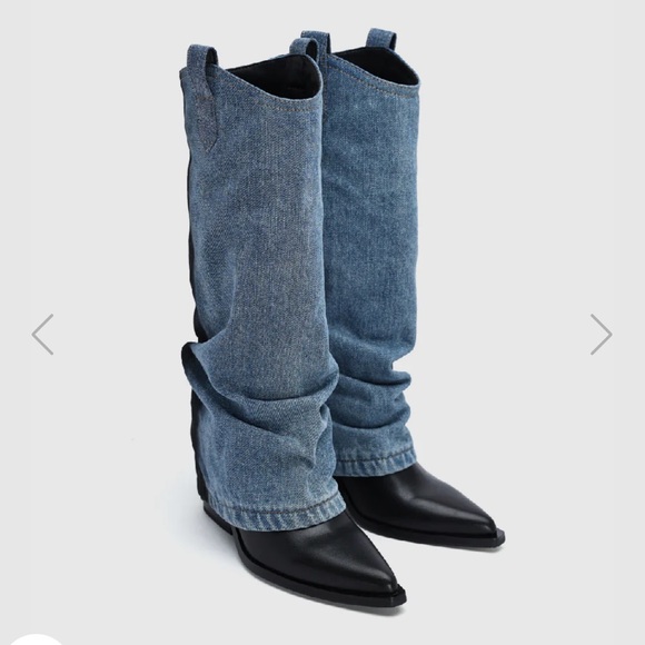 Urban Revivo Shoes - Urban Revivo Vegan Leather Pointed Toe Boots